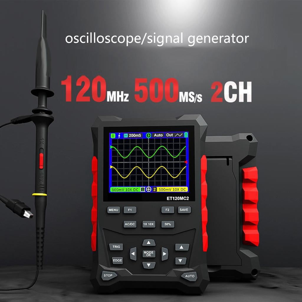 CEORPER 2 Channel Oscilloscope Waveforms Storage Waveform Generator Three Triggers Modes