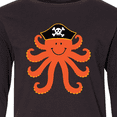 thumbnail image 4 of Inktastic Pirate Octopus Kids Funny Long Sleeve Youth T-Shirt, 4 of 5