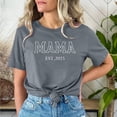 thumbnail image 5 of Camiseta Penkiiy para mamá Mamá Vida de mujer Tees gráficas Casual Cute Mother's Day Tops para mamá S Gray, 5 of 5