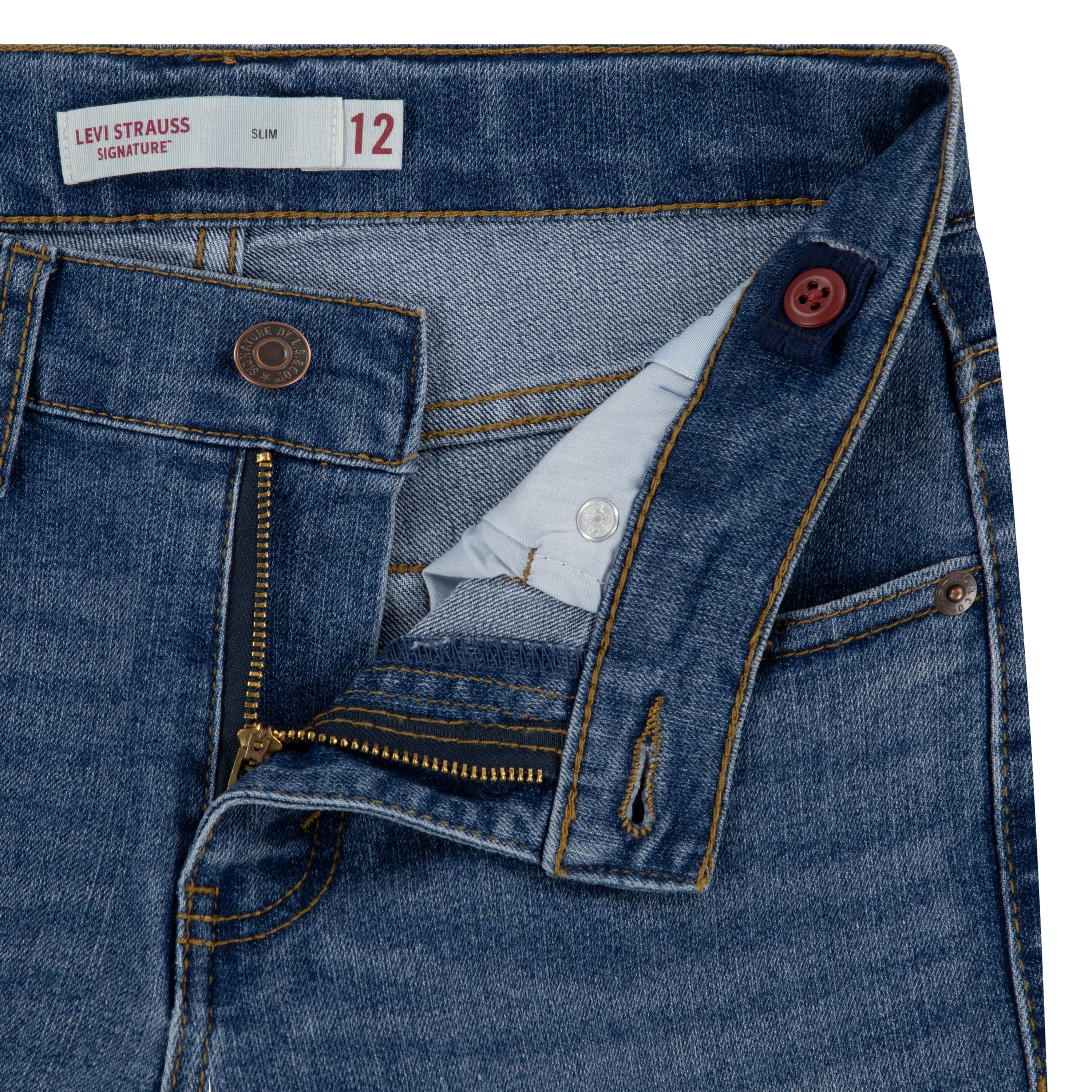 Levi Strauss Signature Boys Slim Fit Jeans, Sizes 4-18