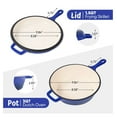 thumbnail image 5 of Enamel Cast Iron Soup Pot with Handle, Suitable for Ceramic, Gas, Induction Cooker or Barbecue Grill, 5 of 9