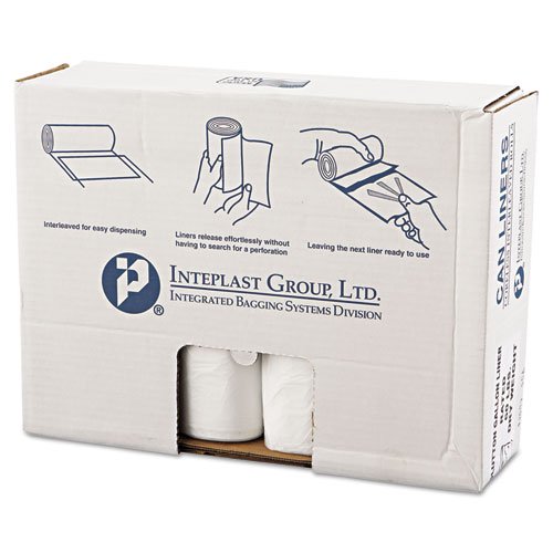 High-Density Commercial Can Liners Value Pack, 60 Gal, 14 Microns, 43" X 46", Clear, 200/carton | Bundle of 5 Cartons