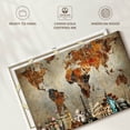 thumbnail image 6 of Elephant Stock Rusty World Map Wall Art - Horizontal Canvas Wall Art - Living Room Wall Decor - Map Canvas - Orange And Beige Decor - 39" x 26", 6 of 8