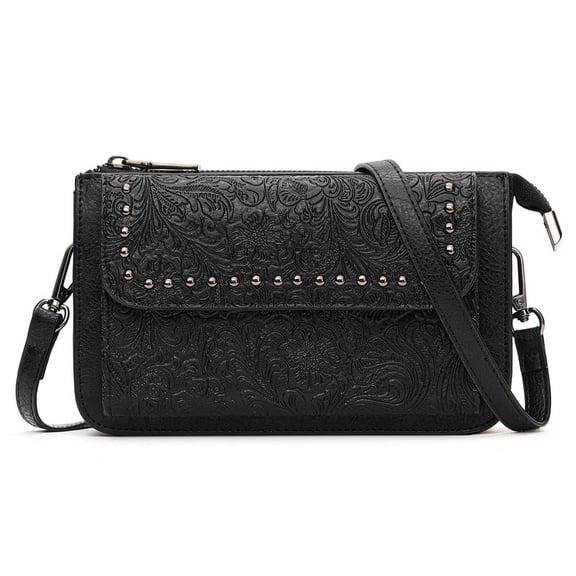 FALAN MULE Small Crossbody Bags for Women Vegan Leather Cell Phone Purse with Adjustable Strap