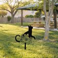 thumbnail image 5 of Kafsov Metal Garden Decoration for Cat Lovers, Weather-Resistant Outdoor Ground Spike, Perfect Memorial Gift for Cats Pet Loss black, 5 of 8