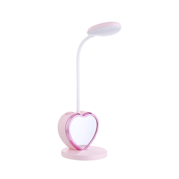Wosthever Lámpara de escritorio LED portátil con espejo de succión , duradera y segura. Se puede mover Iluminación y accesorios rosa