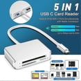 thumbnail image 4 of Lector de tarjetas SD USB C, adaptador de tarjeta Micro-SD TF M2 5 en 1, lector de tarjetas de memoria con capacidad de 2 TB, 4 of 5