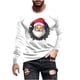 thumbnail image 2 of Blusas y camisas de manga larga con cuello redondo para hombre, blusa de poliéster con estampado navideño de otoño y manga larga para hombre., 2 of 5