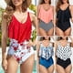 thumbnail image 4 of TFixol Traje de baño de una pieza para mujer con cuello en V profundo y drapeado floral, 4 of 6
