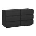 thumbnail image 6 of Chrystie Contemporary Modern 60" Dresser in Black (6-Drawer), 6 of 7