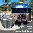 thumbnail image 5 of Jeiento Pink Cherry Blossoms RV Trailer Propane Tank Cover,Black Camper Propane Tank Cover Gas Cylinder Cover Fits 30LB Dual Propane Tanks,Trailer Travel Accessories Decor, 5 of 7