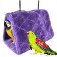 thumbnail image 6 of ZPAQI Parrot Hammock with 2 Hanging Hooks Warm Snuggle Hut Cage Tent for Cockatiels, 6 of 16