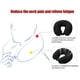 thumbnail image 5 of Almohada de viaje elástica suave en forma de U, soporte para el cuello, cojín de descanso para oficina con hebilla (negro), 5 of 8