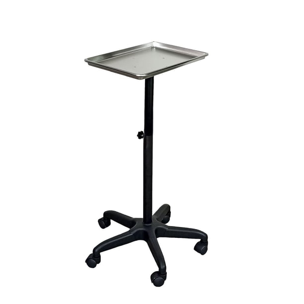 Mesa Auxiliar Multifuncional Plata Estilista, Barbería plateado