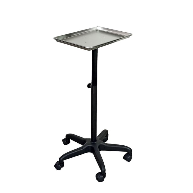 Mesa Auxiliar Multifuncional Plata Estilista, Barbería plateado