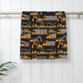 thumbnail image 5 of Fotbe Yellow Excavator Pattern Premium Towels , (27.5x16in) Lightweight and Highly Absorbent Quick Drying Microfiber Towel, Perfect for Daily Use, 5 of 6