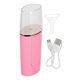 thumbnail image 3 of EeaseMX Vaporizador facial iónico nano profesional con USB, vaporizador hidratante y limpiador de poros, humidificador facial (rosa), 3 of 8