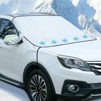 Universal Car Windshield Snow Cover, All Season Frost Ice Shield Protector with Magnets, Waterproof Sunshade for Winter Snowfall & Summer UV Protection, Fits Sedans SUVs Trucks Vehicles