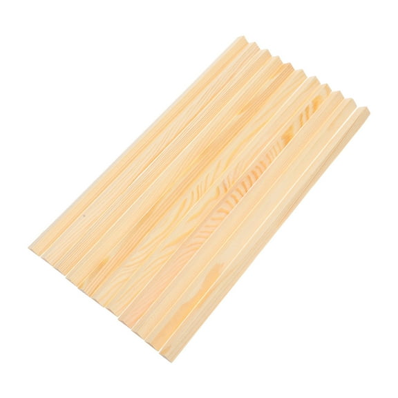MEIBUTYUP 10-Pack Beige Wooden Window Trim Molding for Home Improvement Projects Natural Wood Finish