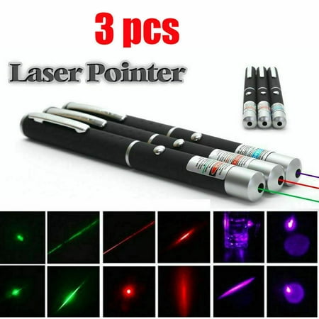 3 Pack Strong 900Mile Various Laser Pointer Pen Visible Beam Light Lazer For Pet