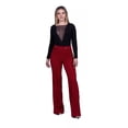 thumbnail image 2 of Pantalon Vestir Moda Elegante Tiro Alto Casual Pierna Recta, 2 of 5