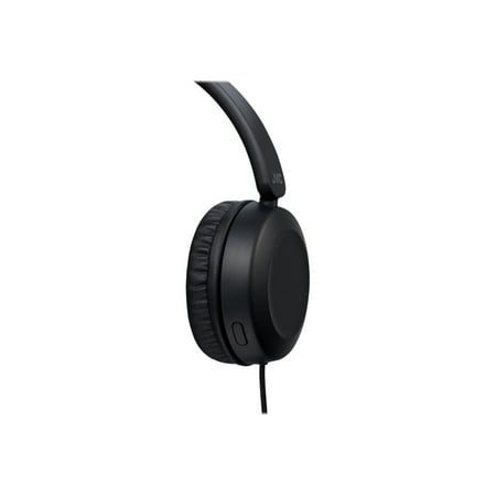 JVC - Powerful Sound On Ear Headphones - Black