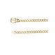 thumbnail image 2 of Cinturones de cadena de metal para mujeres INSPIRE CHIC, cinturones de cintura decorativos para vestidos y jeans, cinturón de hebilla redonda dorada de 46.5", 2 of 5