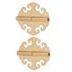 thumbnail image 4 of Bisagras De Puerta Antiguas, Latón De Primera , Resistentes, Duraderas, Brillantes, Estilo Antiguo Clásico, Bisagras De Puerta Doradas, 2 Juegos Con 12 Clavos Para Muebles, 4 of 7
