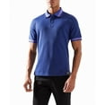 thumbnail image 4 of Versace Jeans Couture Steel Blue Mens Polo Shirt with Contrast Trim-L for mens, 4 of 4