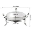 thumbnail image 2 of Chafing Dish Round 3.17qt Stainless Steel Buffet Party Food Servers Food Warmers, 2 of 11