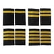 thumbnail image 4 of Yuarrent Charreteras de piloto de línea aérea, delicadas y únicas, de poliéster, 2 uds., para un aspecto elegante, fáciles de duraderas Tela de costura y artesanía 1 barra, 4 of 6