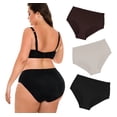 thumbnail image 1 of Pack 3 Pantaletas Completa Tiro Alto Sin Costura Tallas Plus, 1 of 2