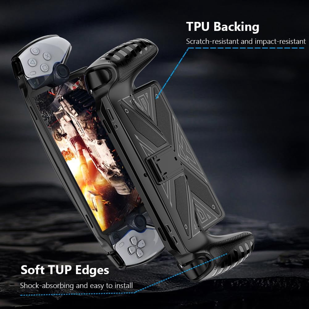 Hard Carrying Case Compatible with Playstation Portal, EVA Portable Travel Case for PS 5 Portal Accessories, Tempered Glass Screen Protector, Protective Cover, Hard Shell Protective Bag (Set A)