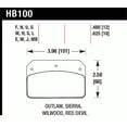 thumbnail image 3 of Hawk Performance HB100J.480 Plaquette de Frein, 3 of 5