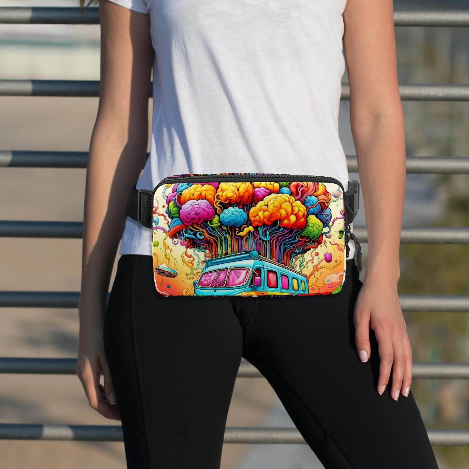 Graffiti Crossbody Bag Waist Pack Waist Bag Lightweight Adjustable with Extension Strap Unisex Fanny Pack