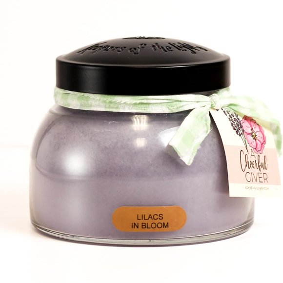 A Cheerful Giver – Vela Perfumada En Tarro De Cristal Con Tapa Y Fragancia True To Life Hecha En Estados Unidos