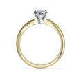 thumbnail image 2 of 1.00 T.C.W Pear Shaped Real Diamond New Design Solitaire Wedding Ring for Women Solid 18K Yellow Gold Size 3.5, 2 of 6