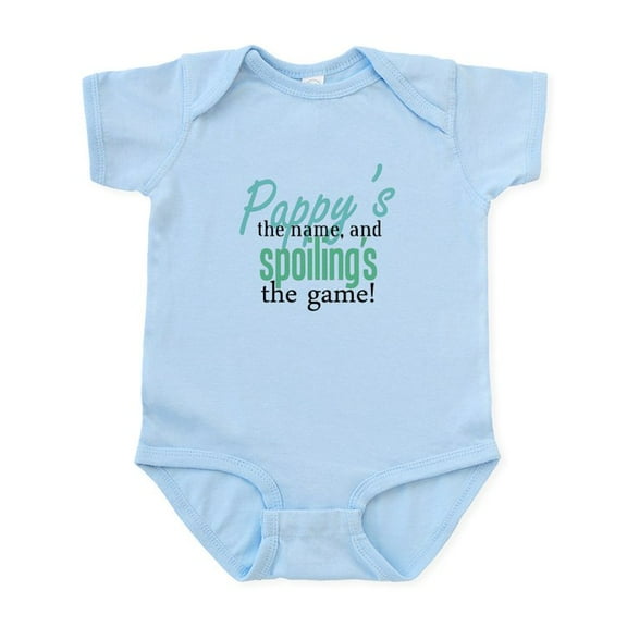 CafePress - Pappy's The Name, And Spoiling's The Game! Infant - Baby Light Bodysuit, Size Newborn - 24 Months