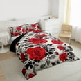 thumbnail image 3 of Castle Fairy Chic Floral Rose Bedding Comforter Set 2pcs for Female Men Women,Vintage Aesthetic Twin Comforter Sets Microfiber,Romantic Flowers Breathable Bedding Set,Microfiber Bedroom Decor, 3 of 8