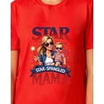 thumbnail image 4 of 4th of July Women's Star Spangled Mama Patriotic Sparkler Summertime Short-Sleeve Funny T-Shirt, 4 of 5