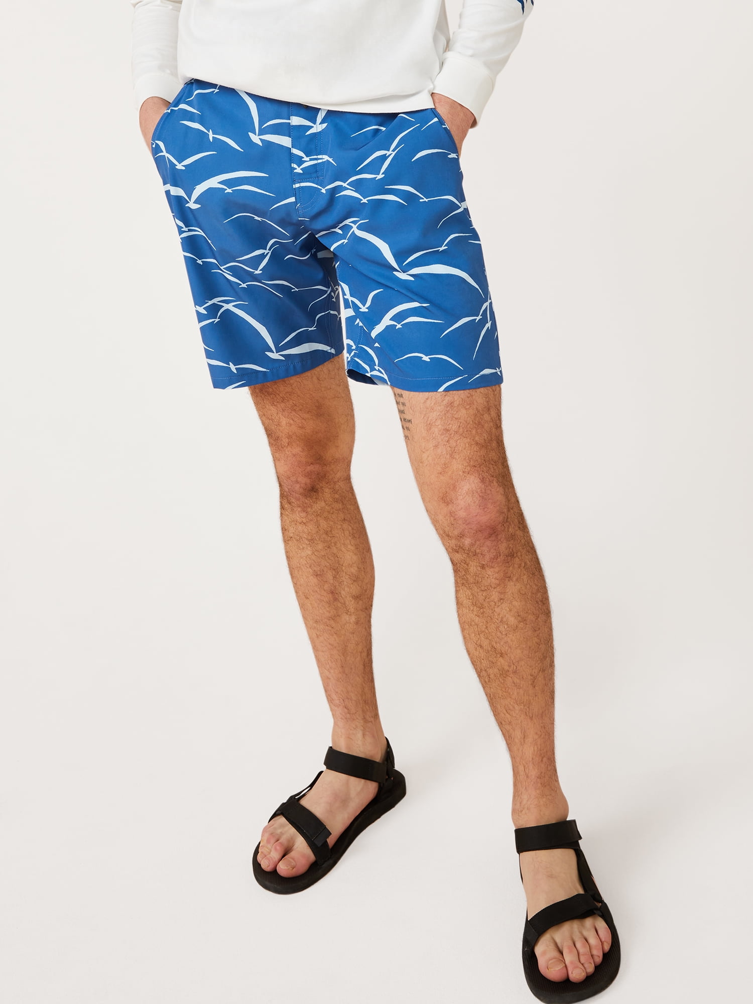Free Assembly Men's Polyester Spandex Board Shorts (Swim)