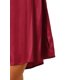 thumbnail image 5 of INSPIRAR CHIC Camisones de Satén para Mujeres con Cuello en V, Manga Corta, Camisón a Rayas, Ropa de Dormir de Seda, Vestido de Pijama XS Rojo Vino, 5 of 6