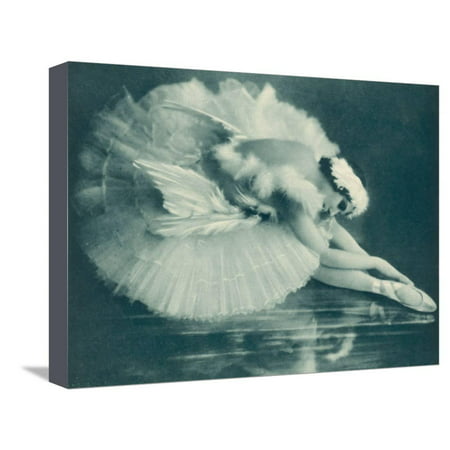 Anna Pavlova (1881-1931) Russian Ballet Dancer Photographed Here in Swan Lake in 1920 Stretched Canvas Print Wall