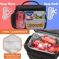 thumbnail image 2 of OPUX Tactical Lunch Box for Men, Black Mens Insulated Lunch Bag for Adult, Leakproof Soft Lunch Cooler with MOLLE Mesh Side Pockets, Multicam Heavy Duty Lunchbox Pail for Work Women, Medium 10 Cans, 2 of 7