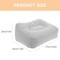 thumbnail image 4 of HINTRMENT Inflatable Leg Rest for Airplane Flocking Design Portable 1Pack, 4 of 6