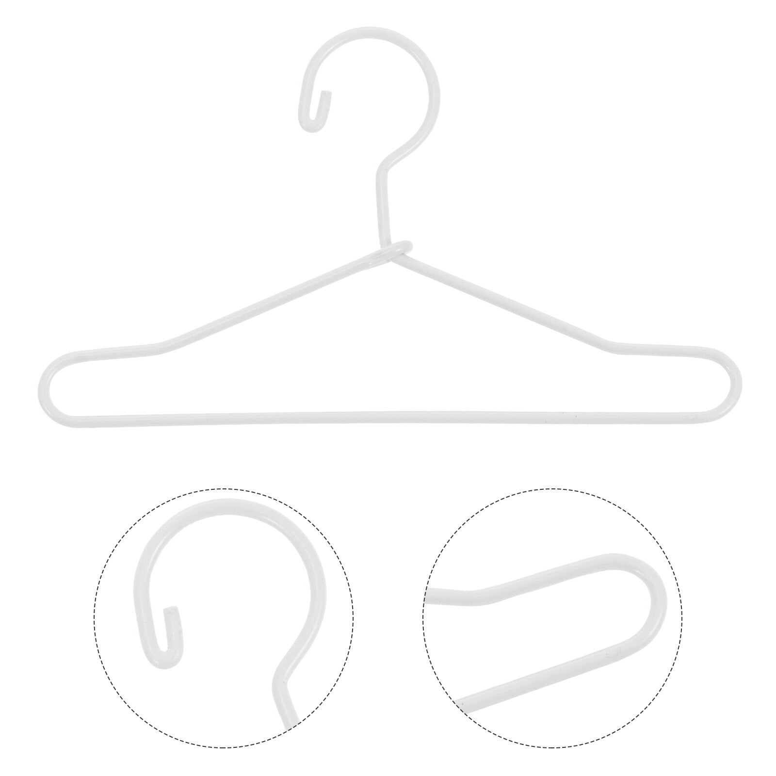 2 Pièces Mini Cintres En Métal Doré Et Argenté Pour Poupées - Porte-vêtements Robuste Et Élégant