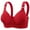 Red, variant on Toimothcn Womens Bras Casual Adjustable Breathable Bra Solid Color Sexy Embroidery Wireless Gathered Adjustable Brassiere Comfy Womens Bralette