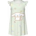 thumbnail image 1 of Cinnamoroll Chemise de Nuit Douce à Manches à Volants pour Filles, Pyjama une Pièce, 1 of 8