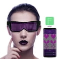 thumbnail image 4 of Control De Aplicación De Anteojos LED Bluetooth Para Raves Fun Flashing Display Text Green Sunnimix cosplay anime bluetooth, 4 of 8