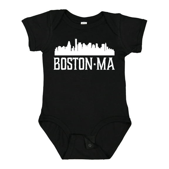 Inktastic Boston Massachussetts Skyline Boys or Girls Baby Bodysuit